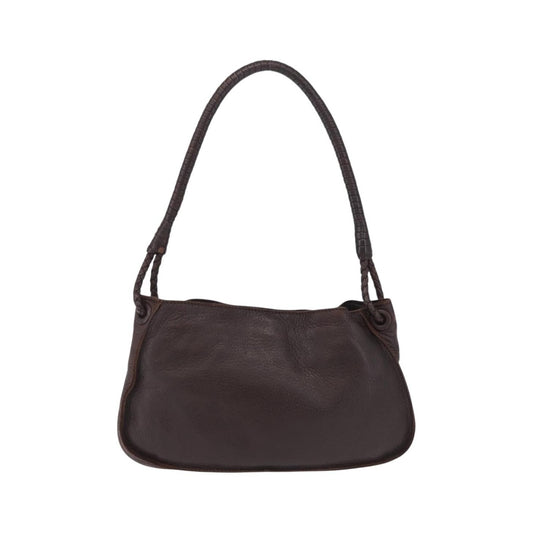 Bottega Veneta Shoulder Leather, Brown, Leather, Shoulder Bag