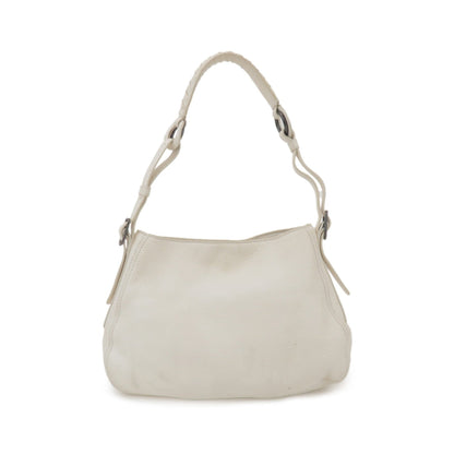 Bottega Veneta Shoulder Leather, White, Leather, Shoulder Bag