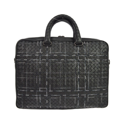 Bottega Veneta Soft Slim Intrecciato Nappa, Black, Leather, Briefcase