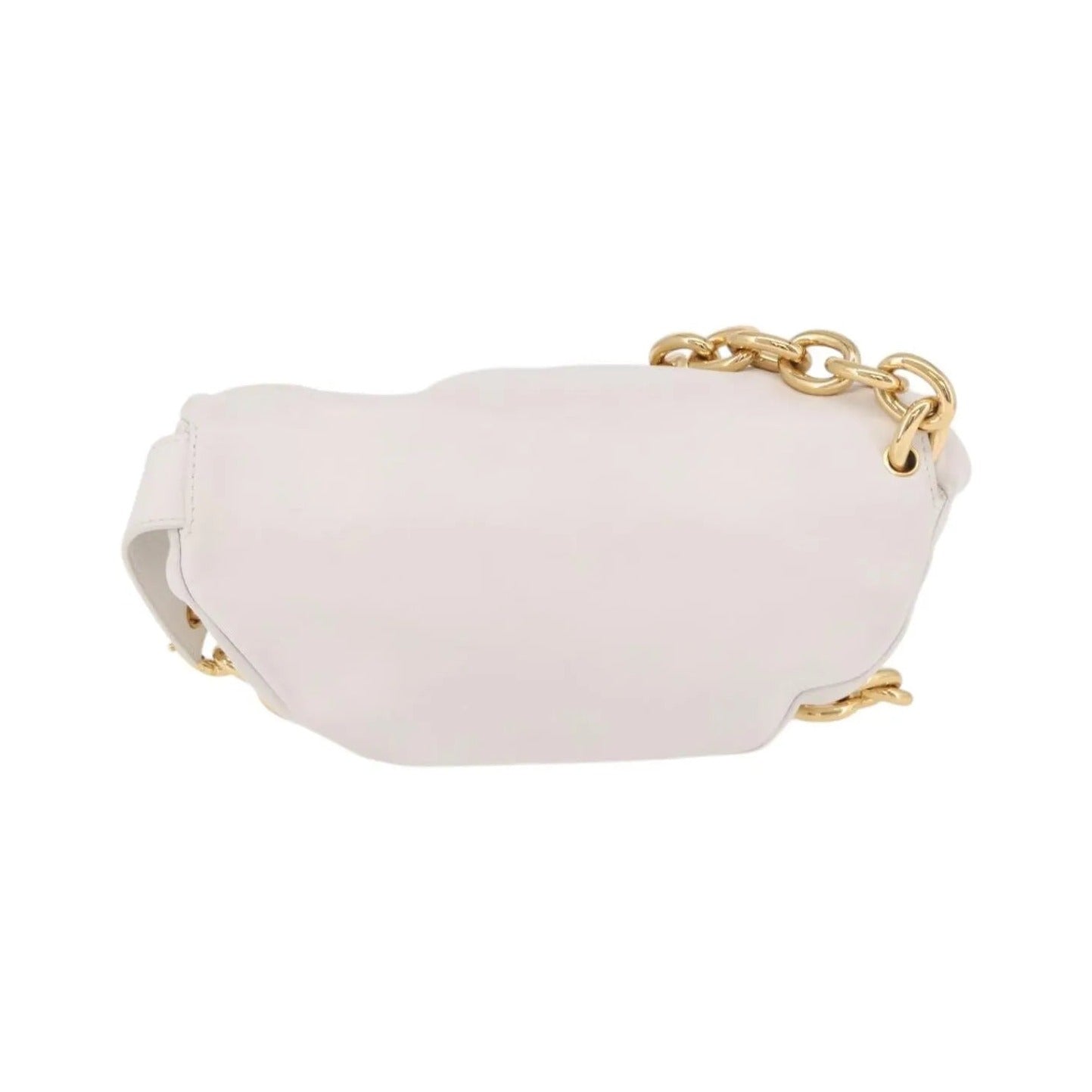 Bottega Veneta The Chain Leather, White, Leather, Shoulder Bag