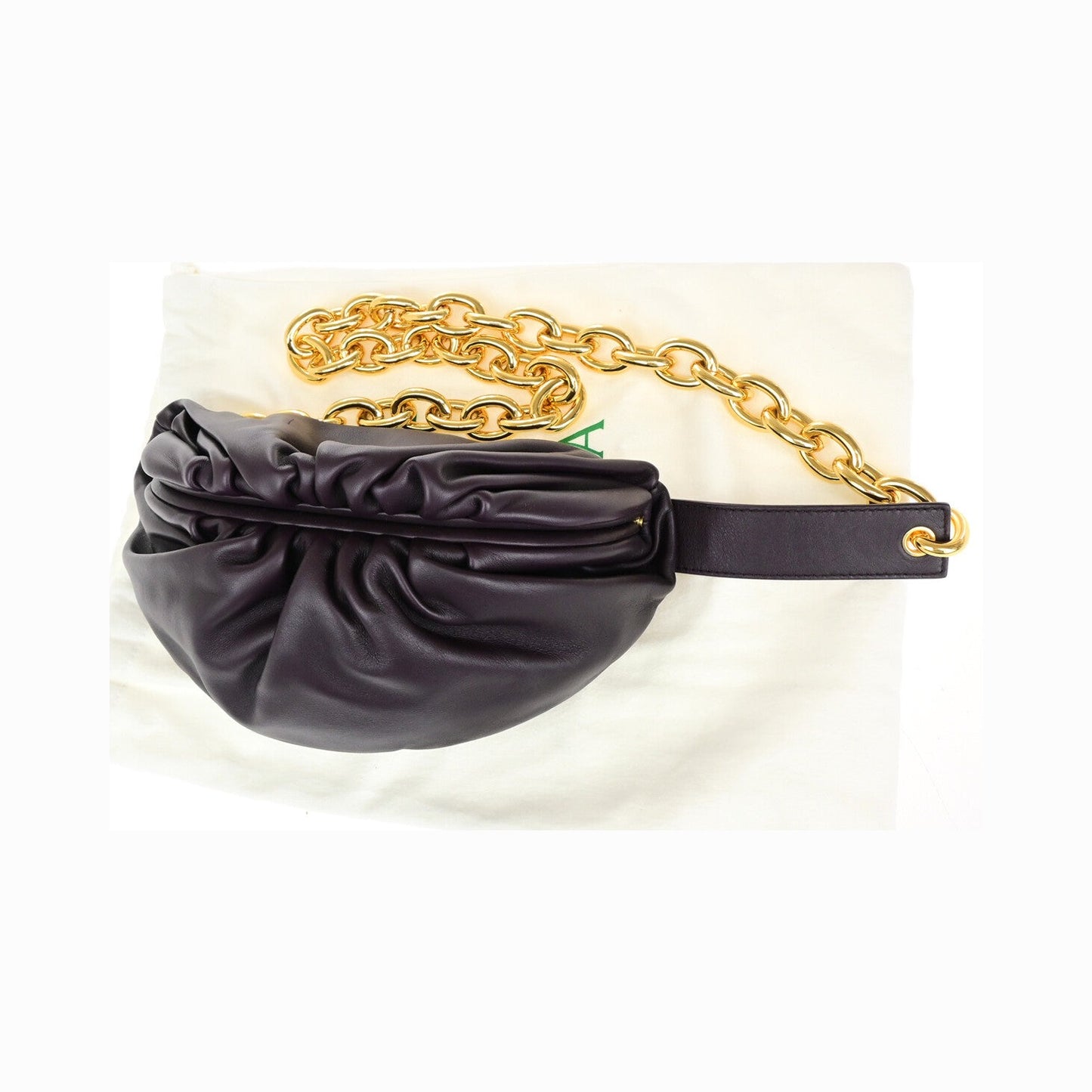 Bottega Veneta The Chain Leather, Burgundy, Leather, Bag