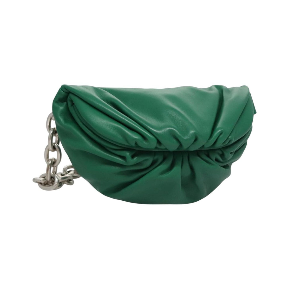 Bottega Veneta The Chain Pouch Leather, Green, Leather, Clutch