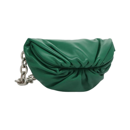 Bottega Veneta The Chain Pouch Leather, Green, Leather, Clutch