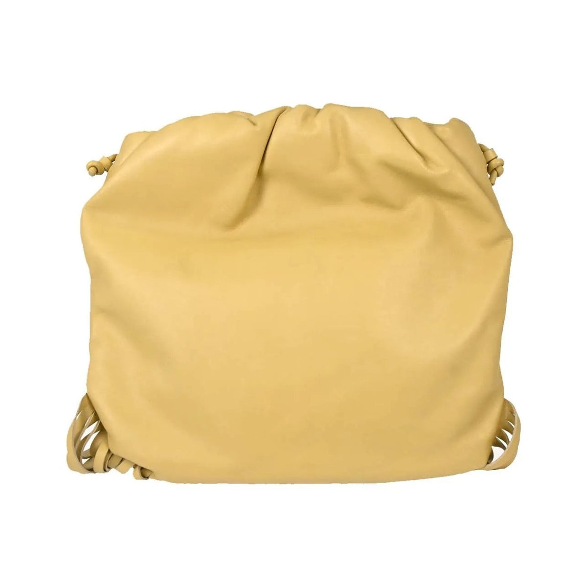 Bottega Veneta The Fringe Leather, Beige, Leather, Clutch