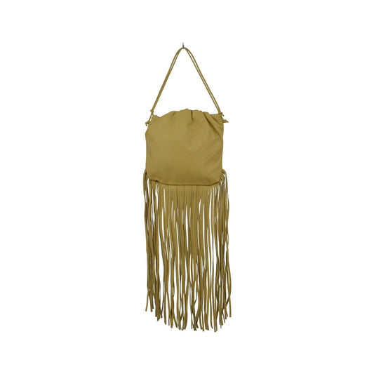 Bottega Veneta The Fringe Leather, Beige, Leather, Clutch