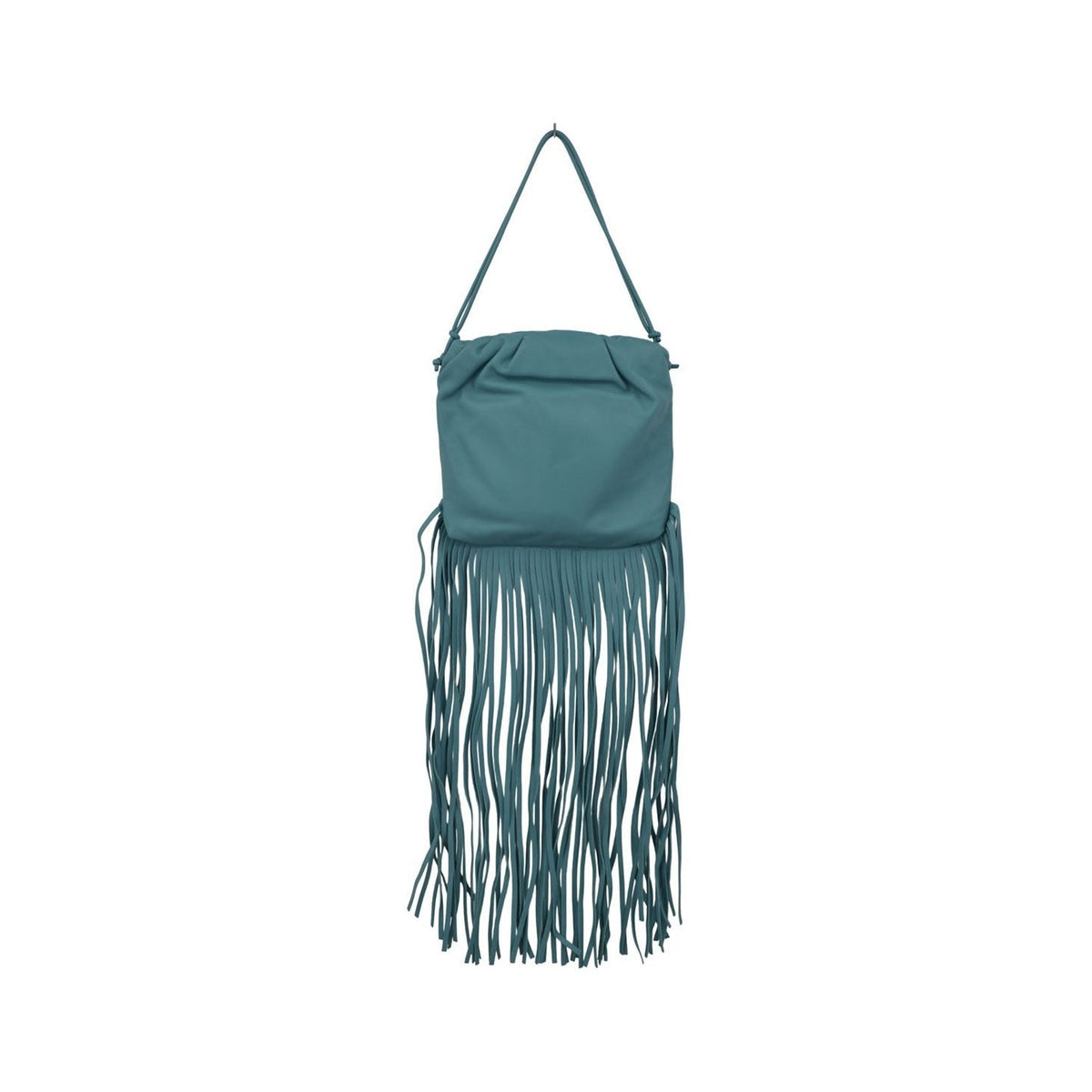 Bottega Veneta The Fringe Leather, Blue, Leather, Clutch