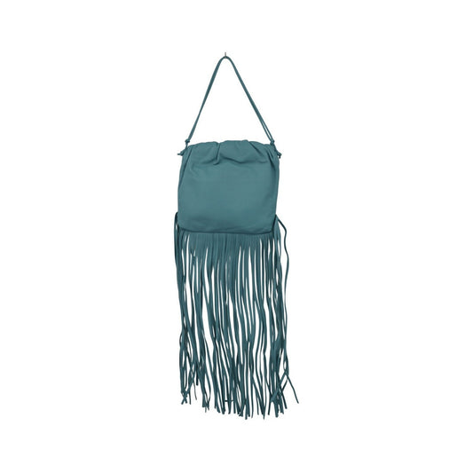 Bottega Veneta The Fringe Leather, Blue, Leather, Clutch