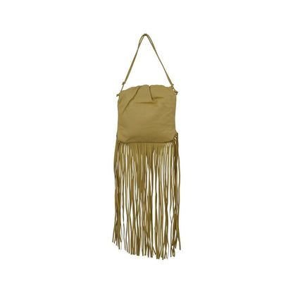 Bottega Veneta The Fringe Leather, Beige, Leather, Clutch