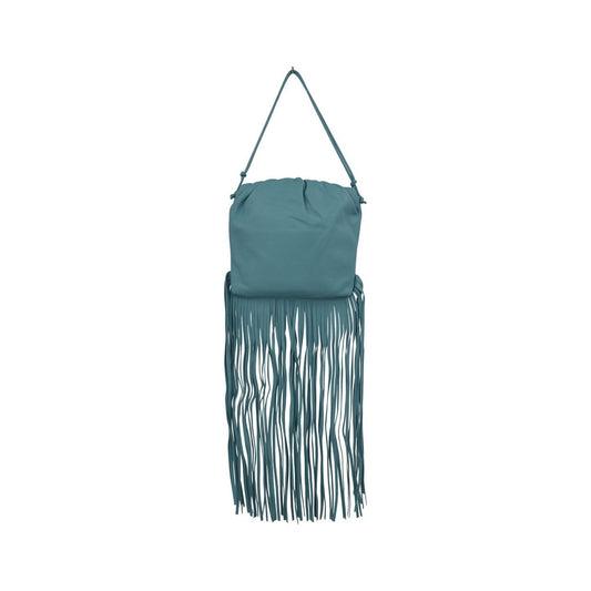 Bottega Veneta The Fringe Leather, Blue, Leather, Clutch