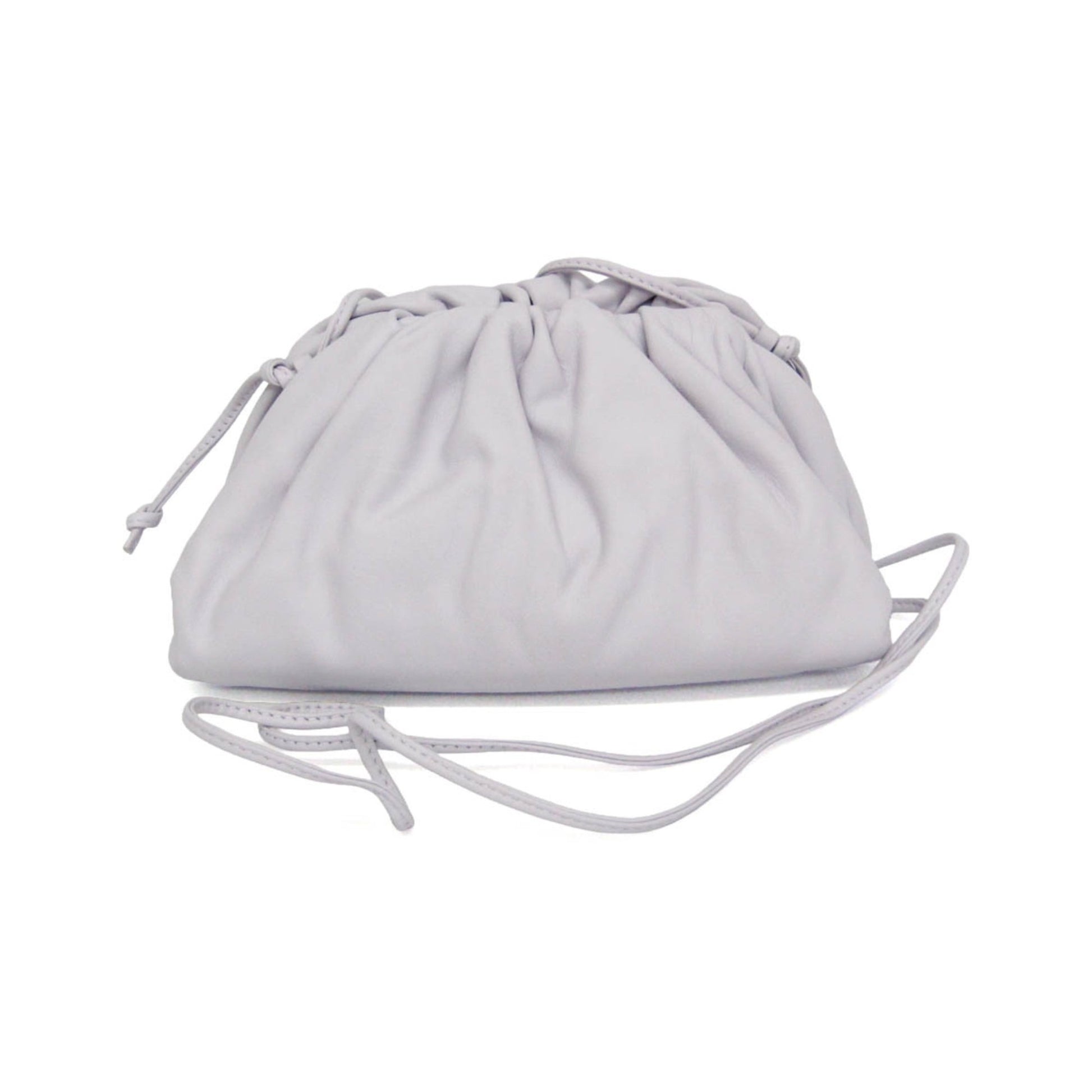 Bottega Veneta The Pouch Coin Purse Leather, White, Leather, Clutch