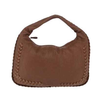 Bottega Veneta Veneta Hobo Intrecciato Nappa, Brown, Leather, Shoulder Bag