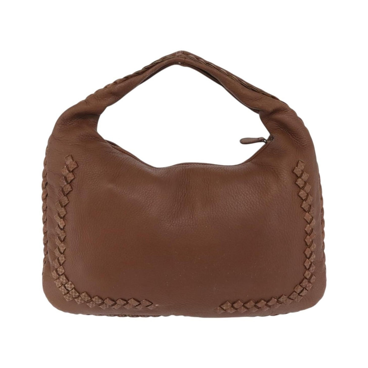 Bottega Veneta Veneta Hobo Intrecciato Nappa, Brown, Leather, Shoulder Bag