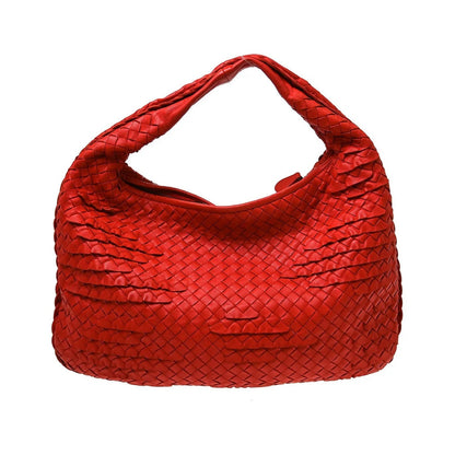 Bottega Veneta Veneta Hobo Miniode Intrecciato Nappa, Red, Leather, Handbag