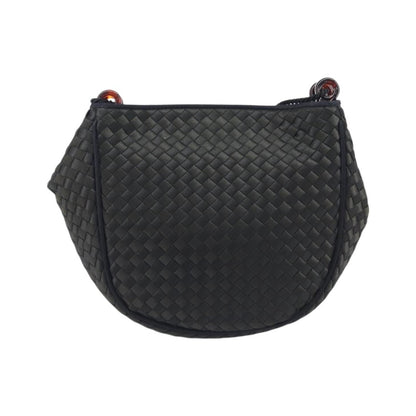 Bottega Veneta Vintage Intrecciato Hobo Nylon, Black, Nylon, Shoulder Bag