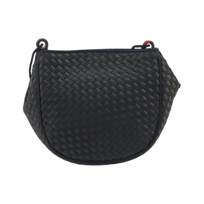 Bottega Veneta Vintage Intrecciato Hobo Nylon, Black, Nylon, Shoulder Bag