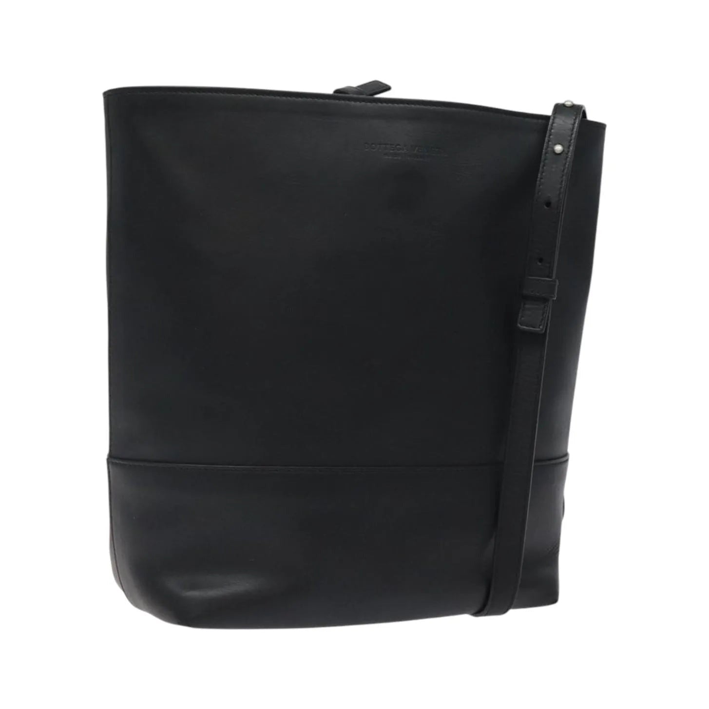 Bottega Veneta Vintage Leather, Black, Leather, Shoulder Bag