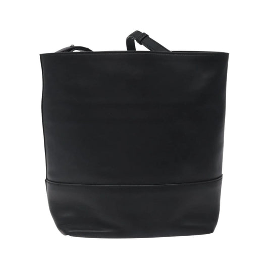 Bottega Veneta Vintage Leather, Black, Leather, Shoulder Bag