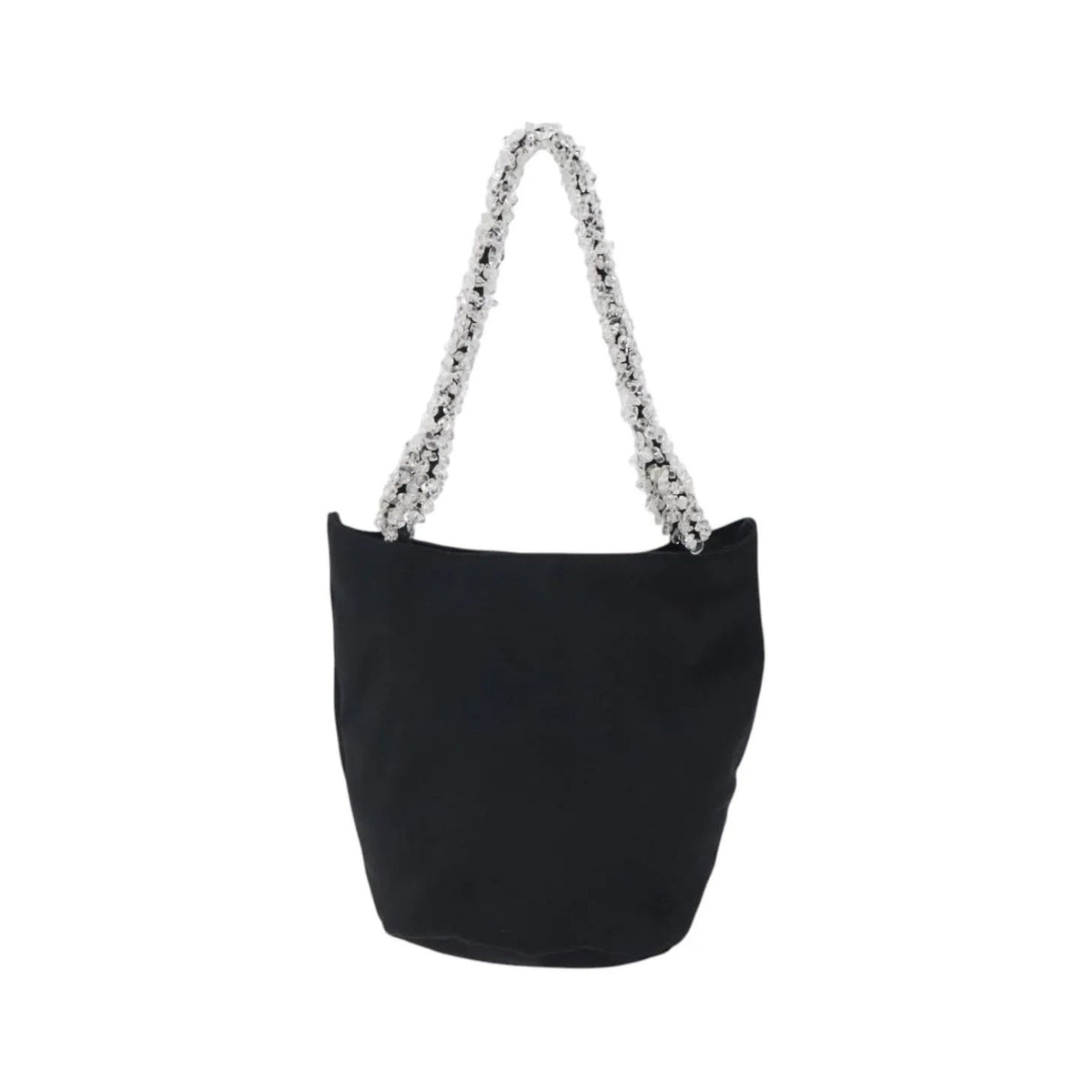 Bottega Veneta Vintage Nylon, Black, Nylon, Handbag