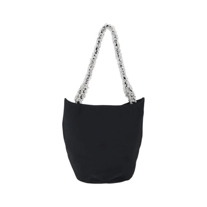 Bottega Veneta Vintage Nylon, Black, Nylon, Handbag
