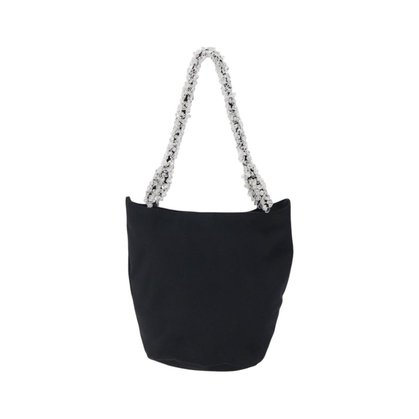 Bottega Veneta Vintage Nylon, Black, Nylon, Handbag