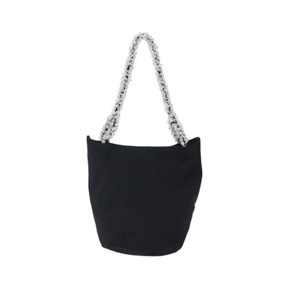 Bottega Veneta Vintage Nylon, Black, Nylon, Handbag