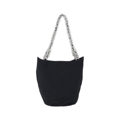 Bottega Veneta Vintage Nylon, Black, Nylon, Handbag