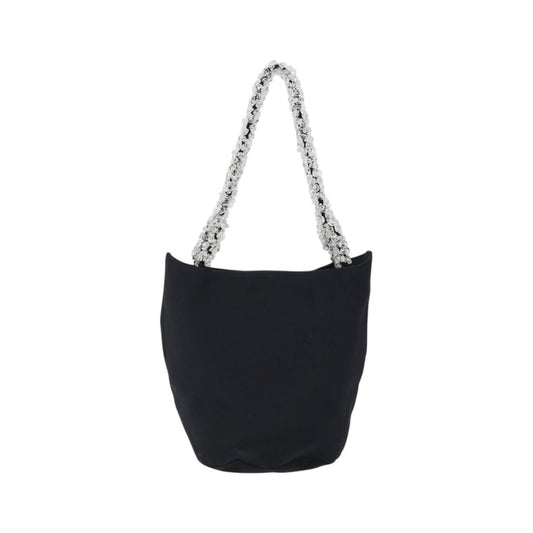 Bottega Veneta Vintage Nylon, Black, Nylon, Handbag