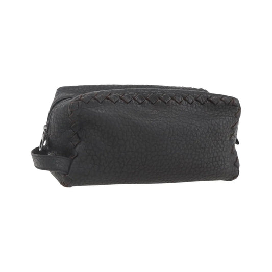 Bottega Veneta Zip Clutch Leather, Brown, Leather, Clutch