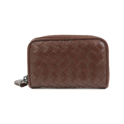 Bottega Veneta Zip Coin Purse Intrecciato Nappa, Brown, Leather, Clutch