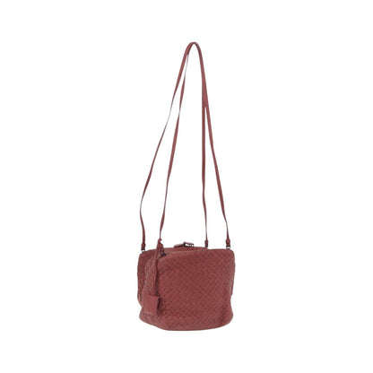 Bottega Veneta Zip Cube Messenger Intrecciato Nappa, Brown, Leather, Shoulder Bag