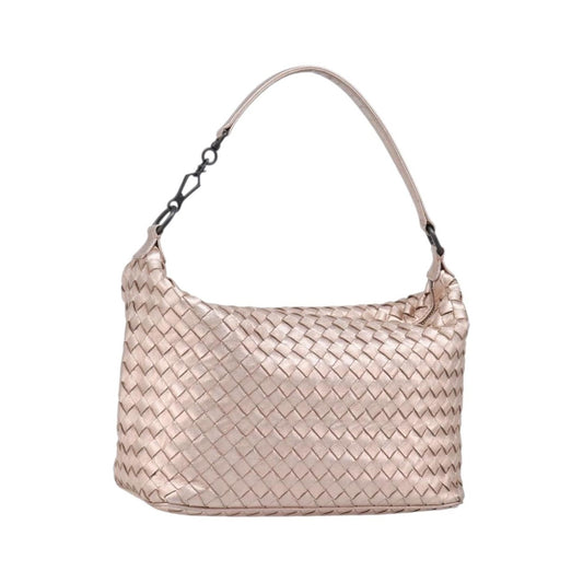 Bottega Veneta Zip Hobo Intrecciato Nappa, Pink, Leather, Shoulder Bag