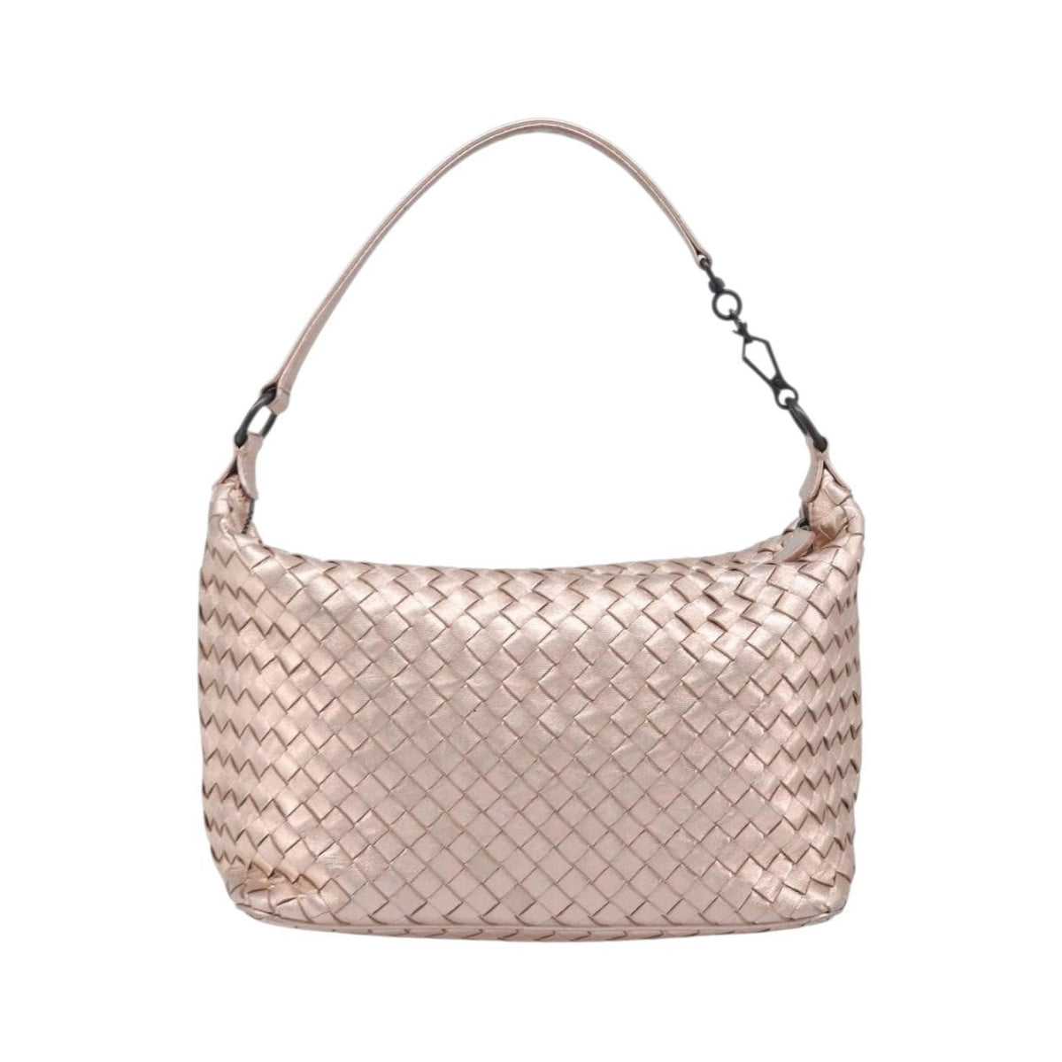 Bottega Veneta Zip Hobo Intrecciato Nappa, Pink, Leather, Shoulder Bag