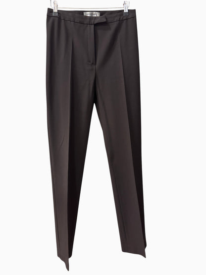 Brandsamsara Sportmax brown viscose blend tailored trousers with a clean front and pressed creases