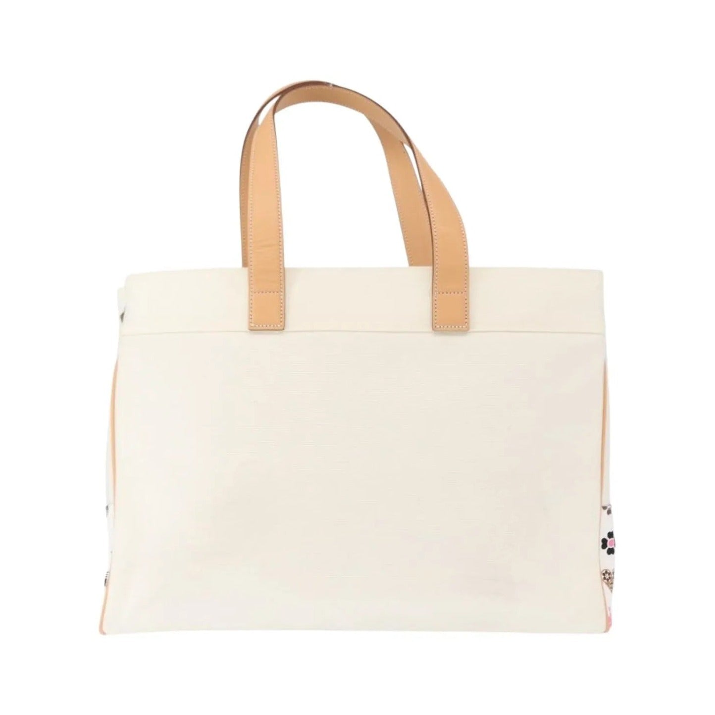 Burberry Black Label Canvas, White, Canvas, Tote Bag