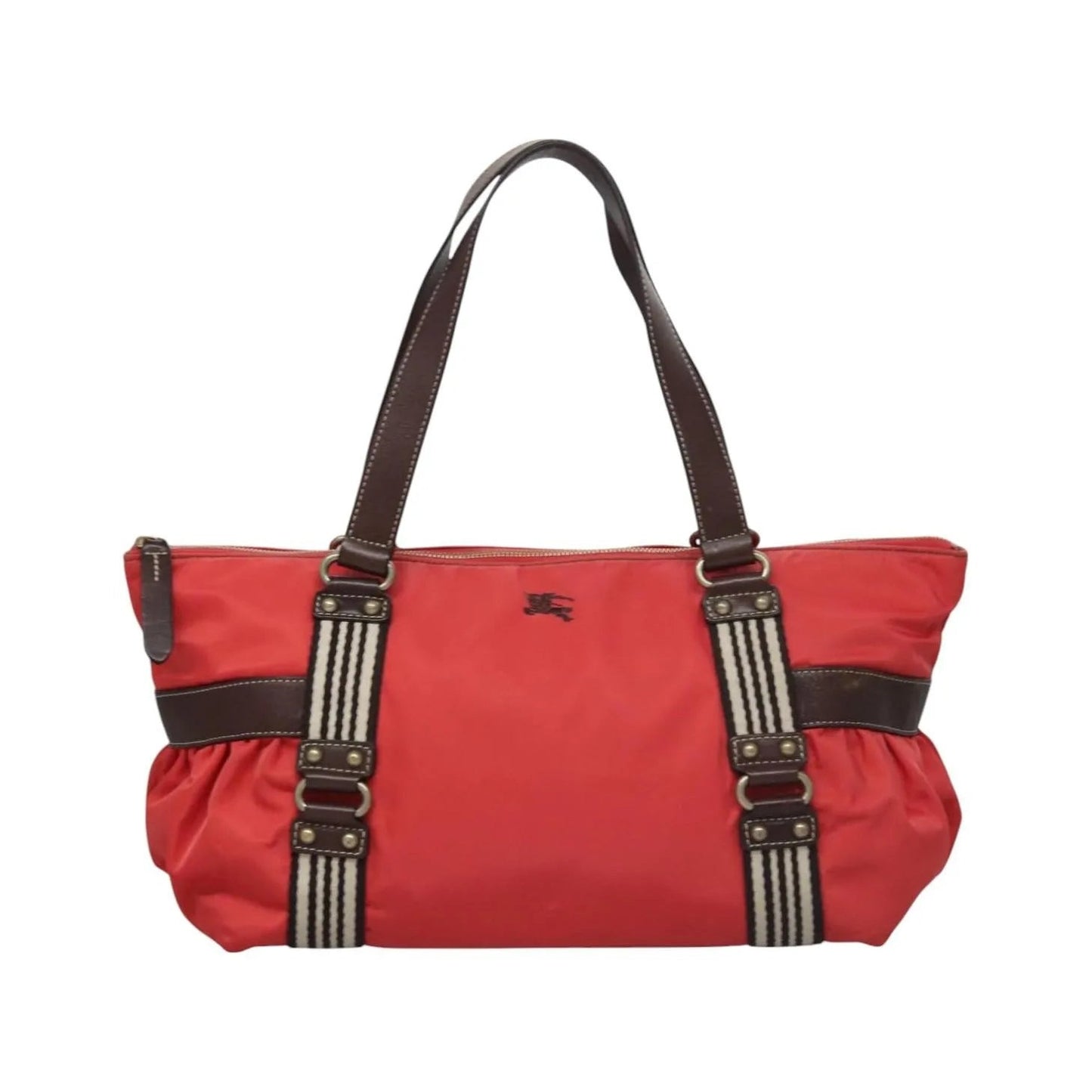 Burberry Blue Label Nylon, Red, Nylon, Tote Bag