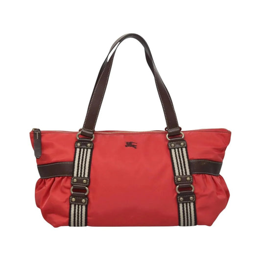 Burberry Blue Label Nylon, Red, Nylon, Tote Bag