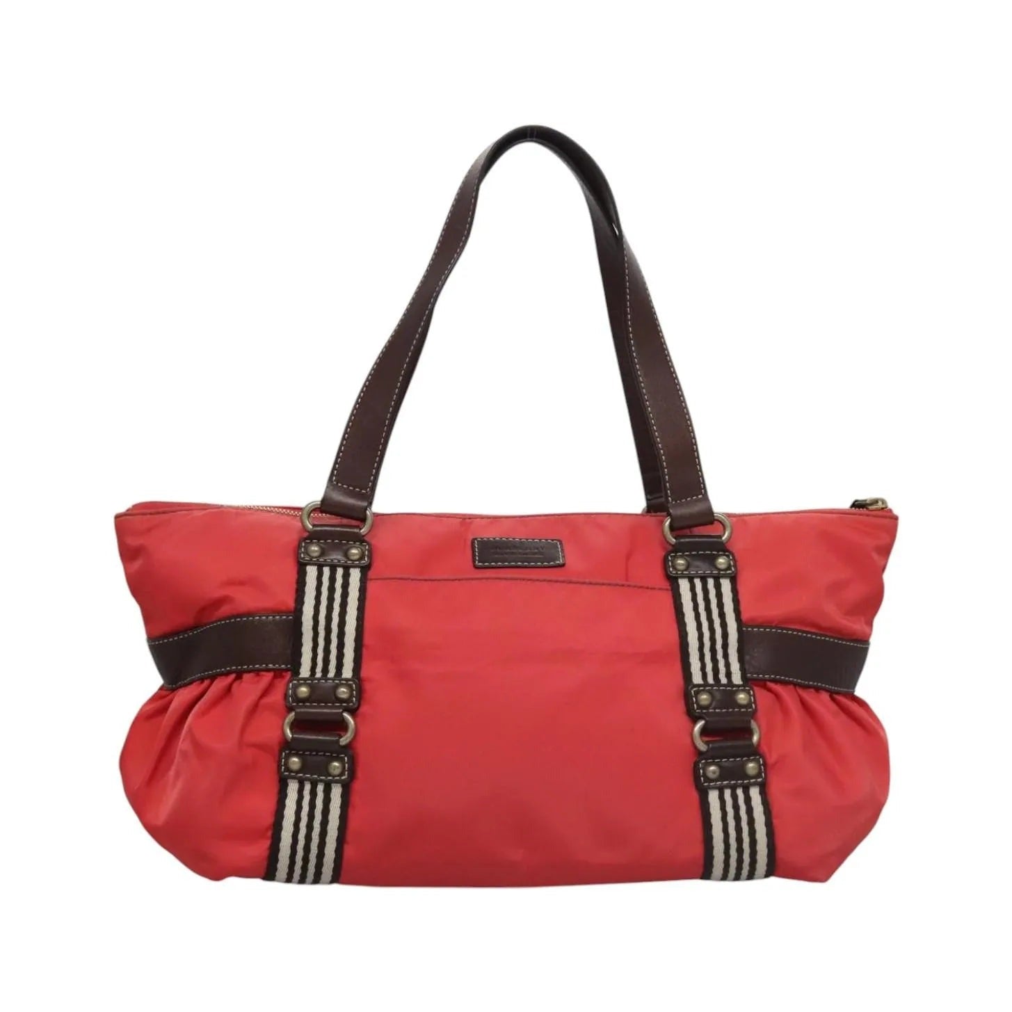 Burberry Blue Label Nylon, Red, Nylon, Tote Bag