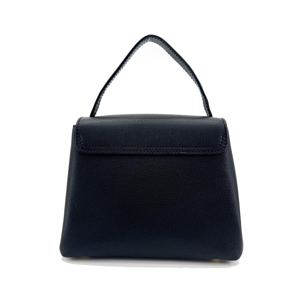 Burberry Camberley Top Handle Leather, Black, Leather, Handbag