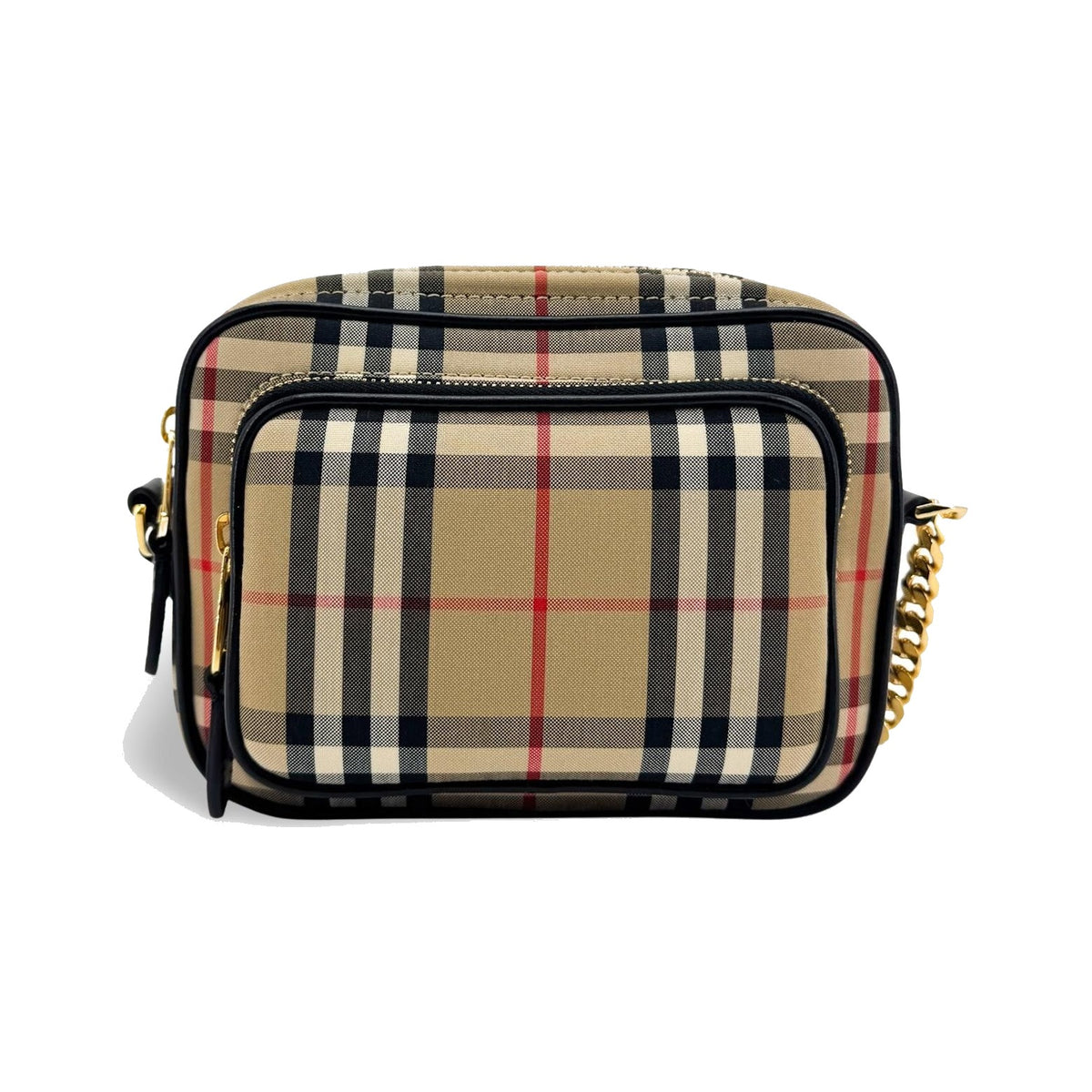 Burberry Camera Horseferry Print Coated Canvas, Multicolour, Canvas, Handbag