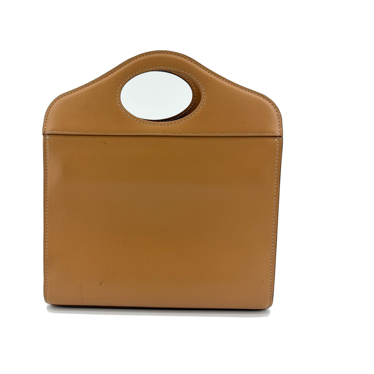 Burberry Convertible Fold Over Pocket Clutch Leather, Brown, Leather, Clutch
