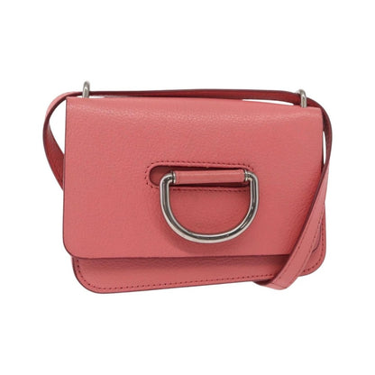 Burberry D-Ring Shoulder Leather, Pink, Leather, Shoulder Bag