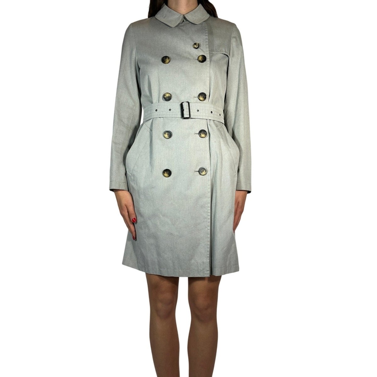 Burberry Double Breasted Trench Coat - Brandsamsara