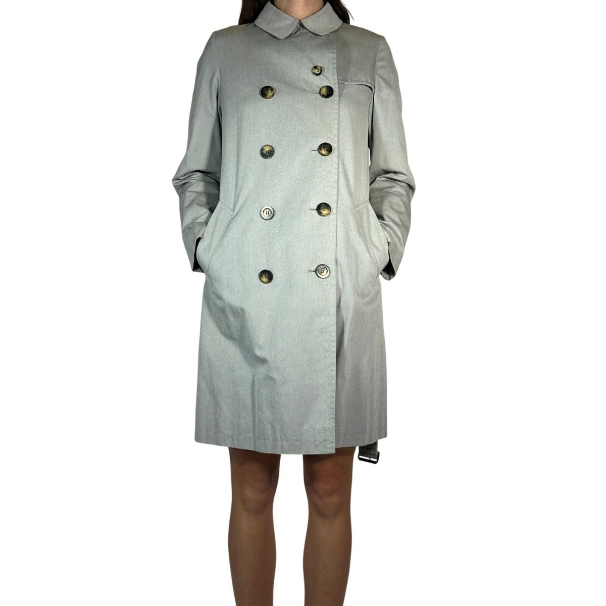 Burberry Double Breasted Trench Coat - Brandsamsara