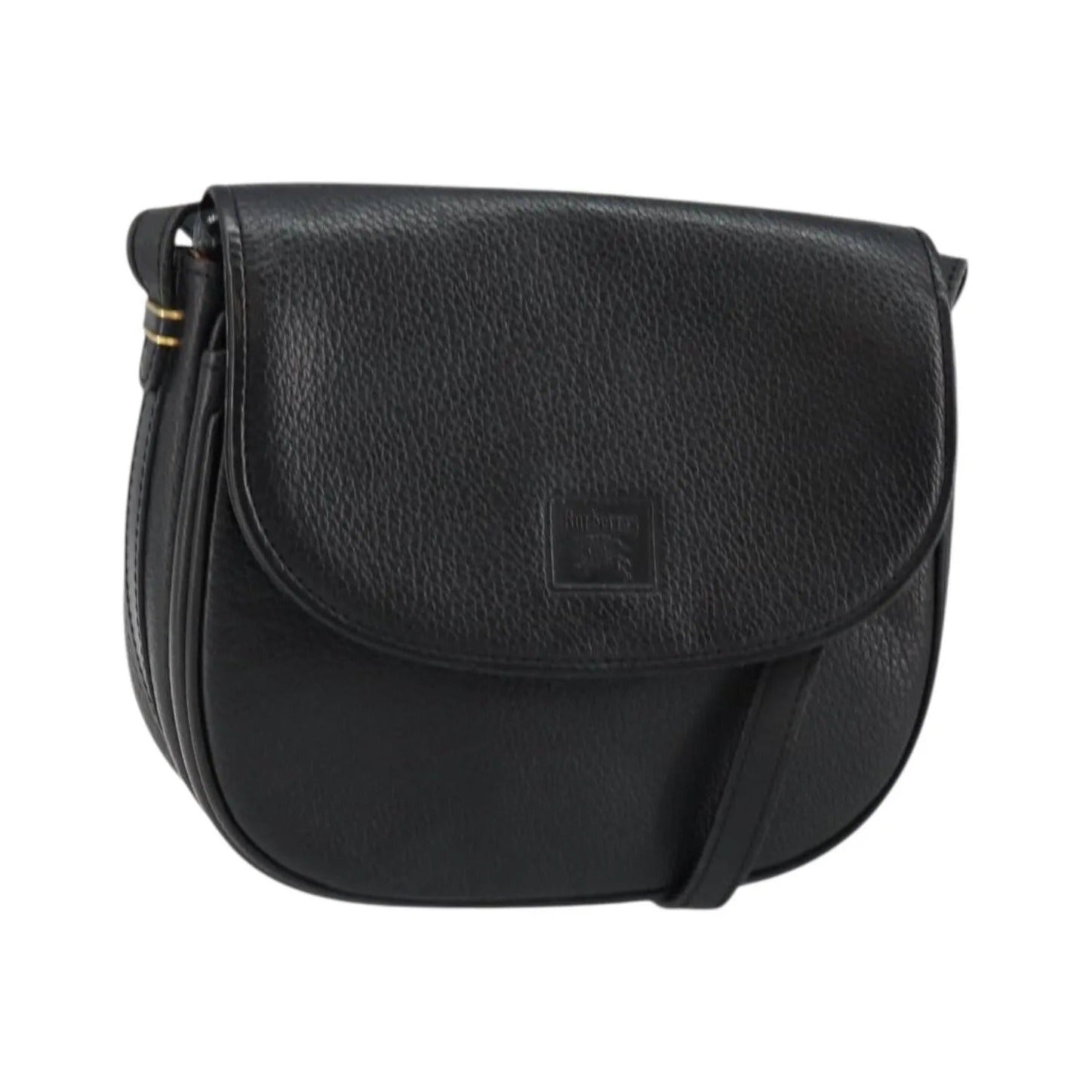 Burberry Flap Shoulder Leather, Black, Leather, Shoulder Bag