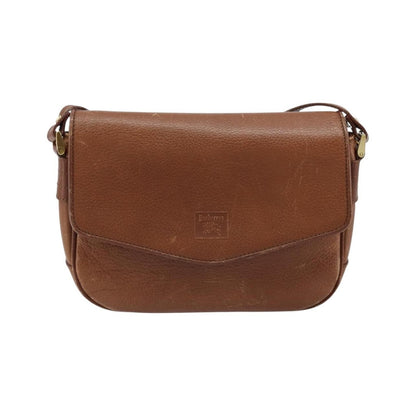 Burberry Flap Shoulder Leather, Brown, Leather, Shoulder Bag