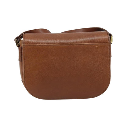 Burberry Flap Shoulder Leather, Brown, Leather, Shoulder Bag