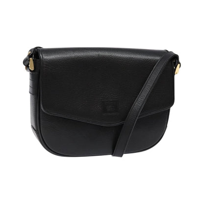 Burberry Flap Shoulder Leather, Black, Leather, Shoulder Bag