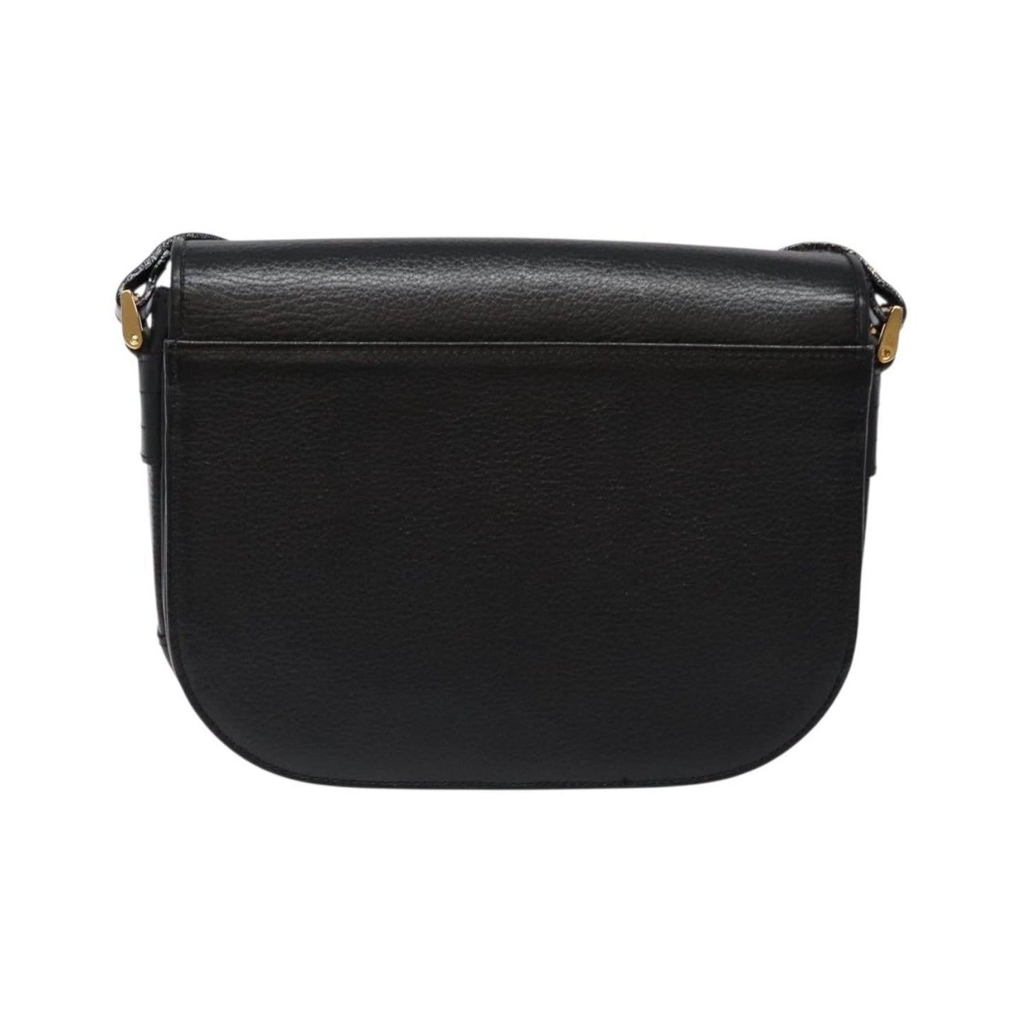Burberry Flap Shoulder Leather, Black, Leather, Shoulder Bag