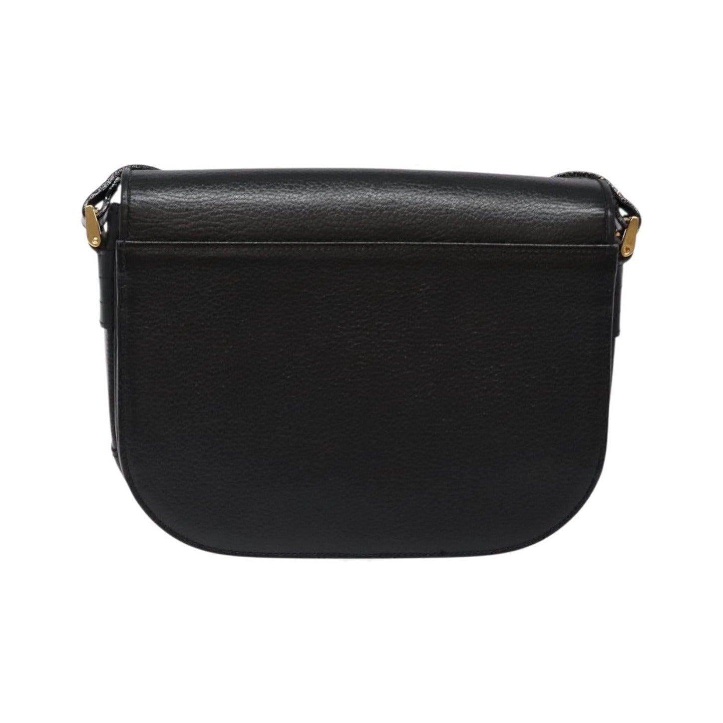Burberry Flap Shoulder Leather, Black, Leather, Shoulder Bag