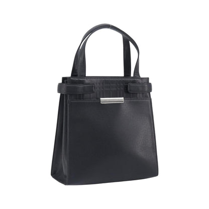 Burberry Handbag Leather, Black, Leather, Handbag